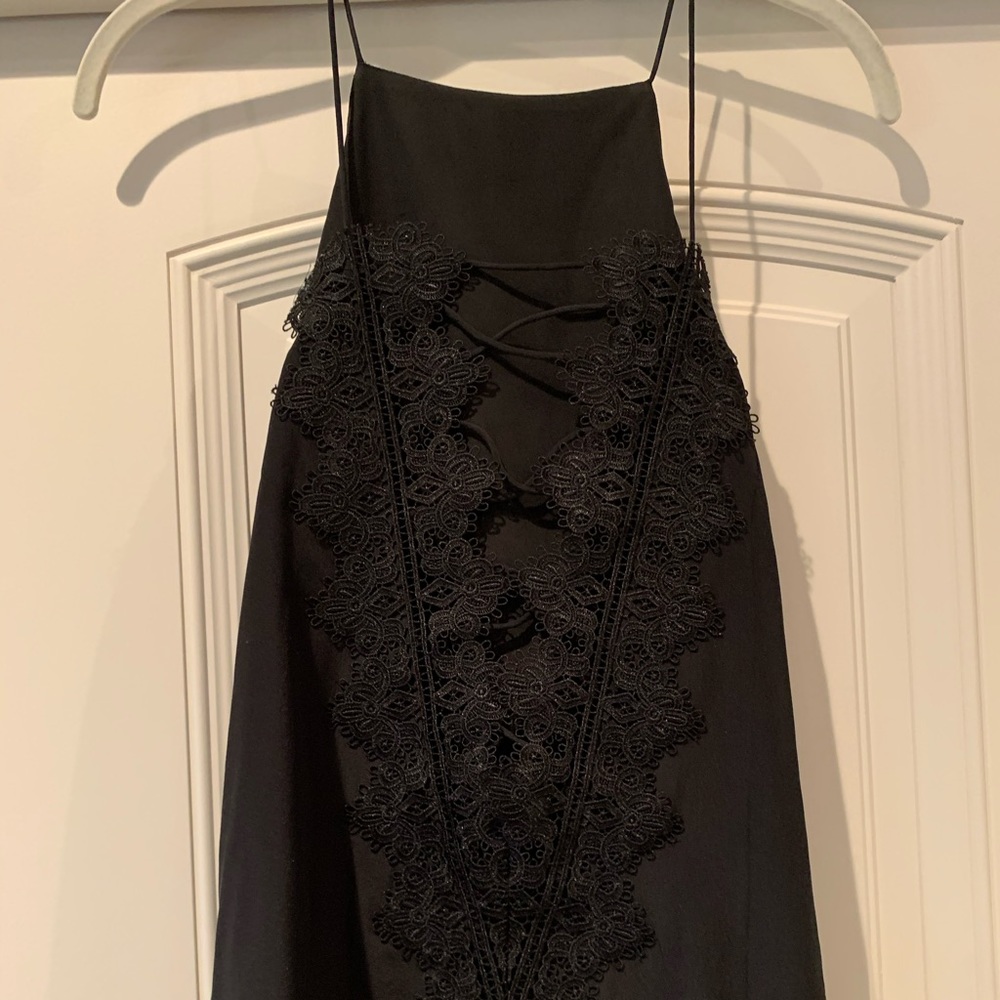 CamiNYC Black Lace Charlie Top